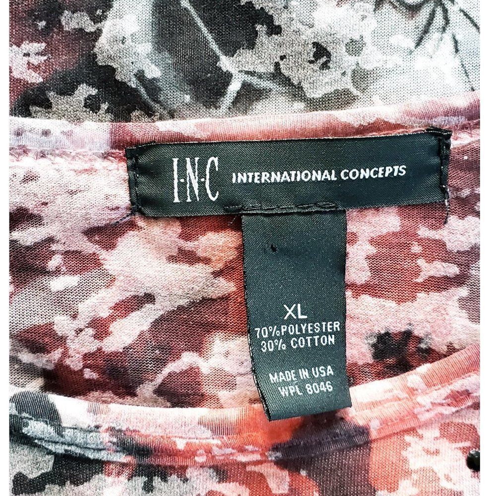 INC International Concepts Beaded Print Top NWOT - Picture 8 of 8